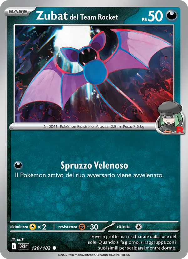 Zubat del Team Rocket Rivali Predestinati 120/182