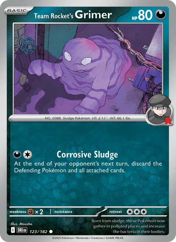 Team Rocket's Grimer Destined Rivals 123/182
