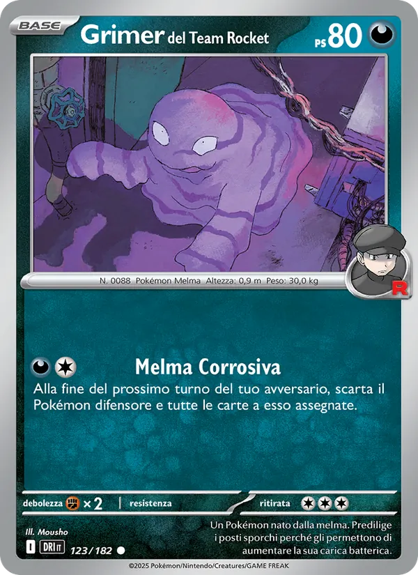 Grimer del Team Rocket Rivali Predestinati 123/182