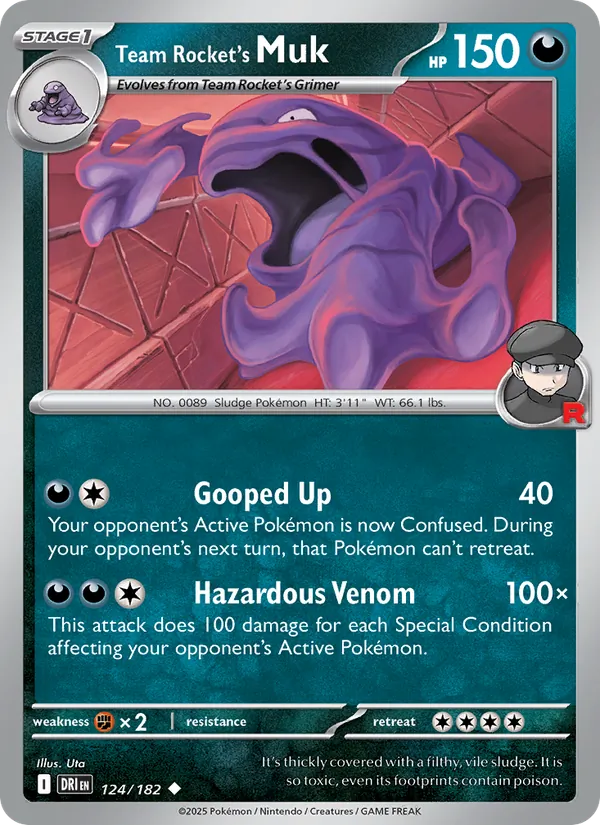 Team Rocket's Muk Destined Rivals 124/182