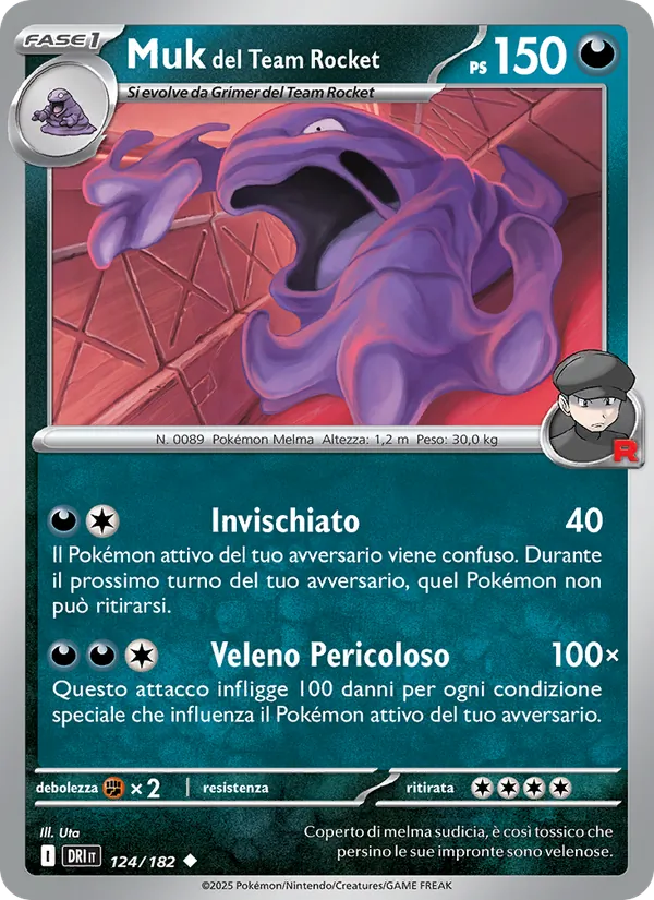 Muk del Team Rocket Rivali Predestinati 124/182