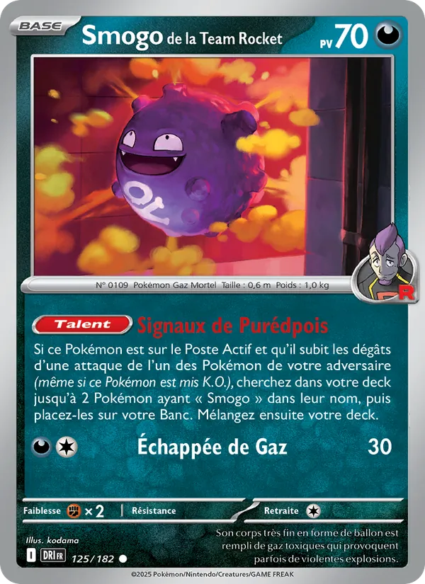 Smogo de la Team Rocket Rivalités Destinées 125/182