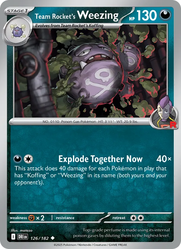 Team Rocket's Weezing Destined Rivals 126/182
