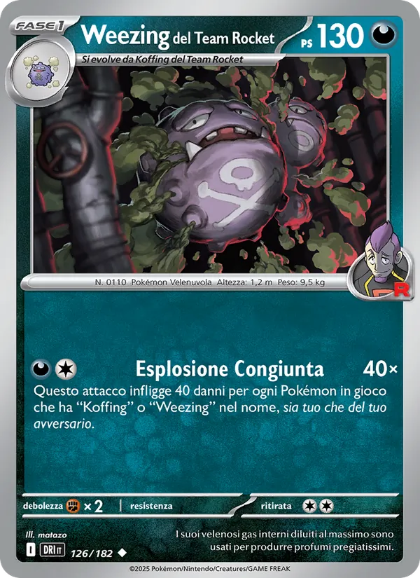 Weezing del Team Rocket Rivali Predestinati 126/182