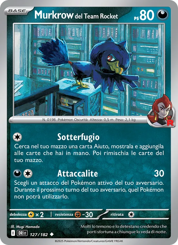 Murkrow del Team Rocket Rivali Predestinati 127/182