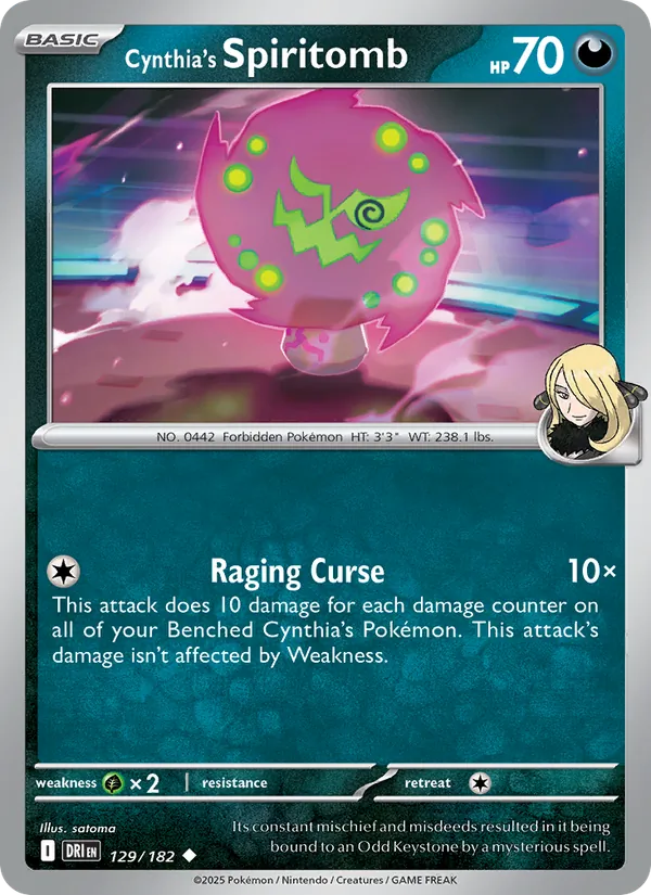 Cynthia's Spiritomb Destined Rivals 129/182