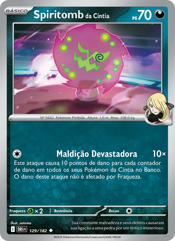Spiritomb da Cíntia Rivais Predestinados 129/182