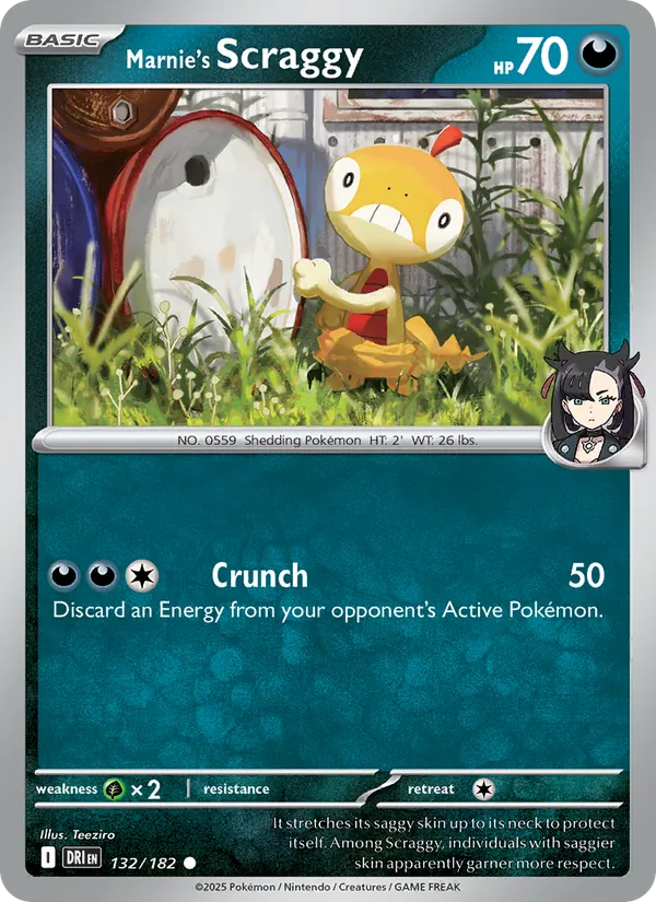 Marnie's Scraggy Destined Rivals 132/182