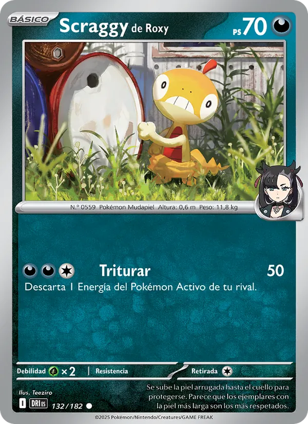 Scraggy de Roxy Rivales Predestinados 132/182