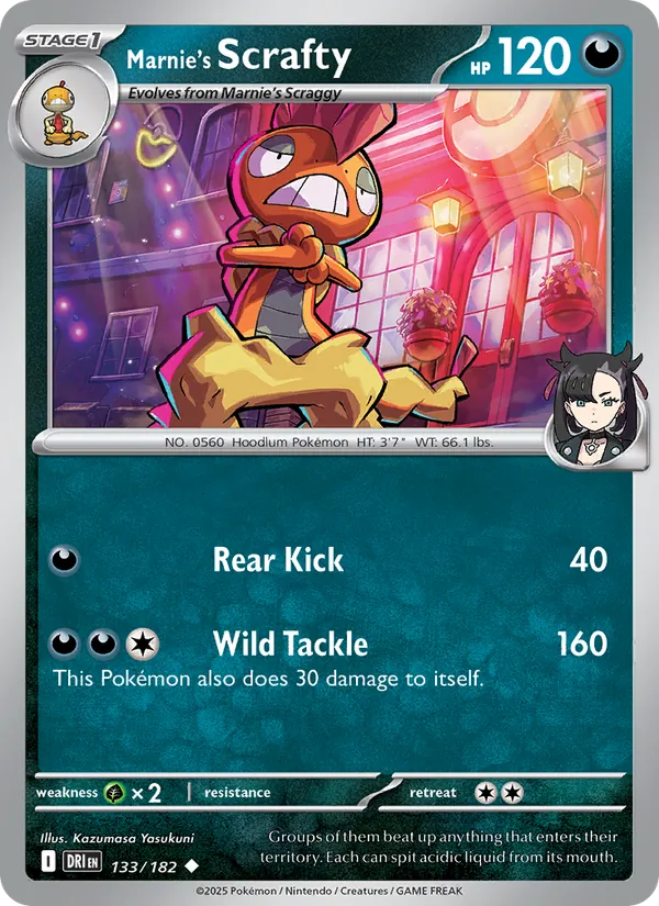Marnie's Scrafty Destined Rivals 133/182
