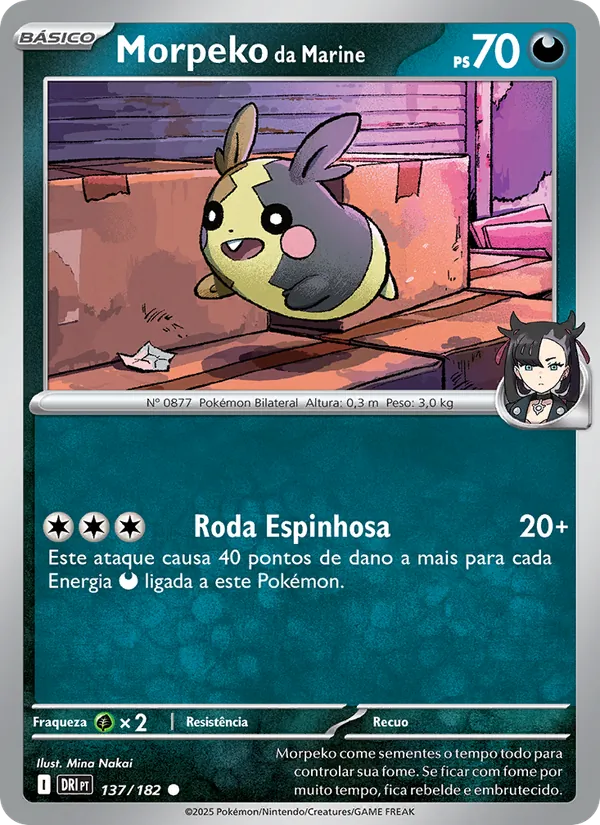 Morpeko da Marine Rivais Predestinados 137/182