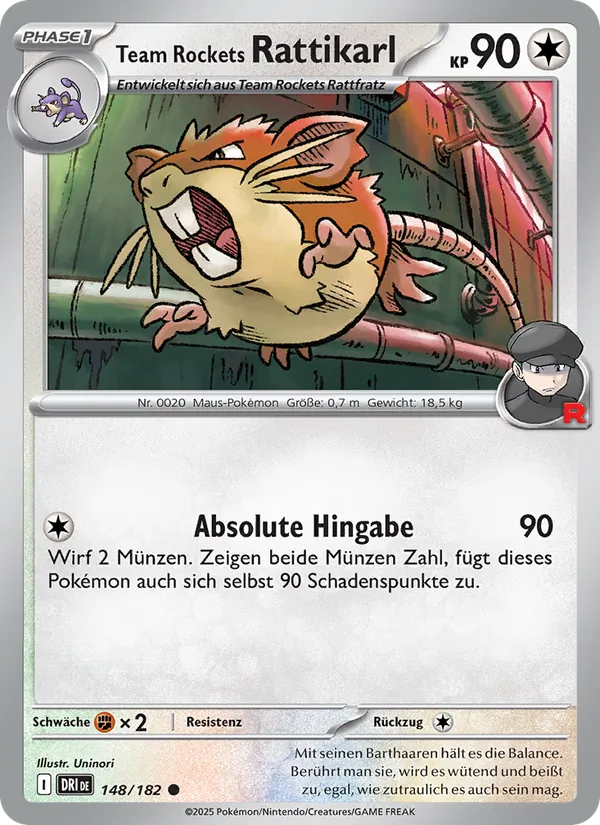 Team Rockets Rattikarl Ewige Rivalen 148/182