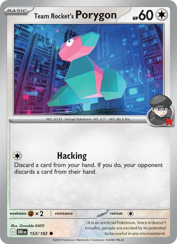 Team Rocket's Porygon Destined Rivals 153/182