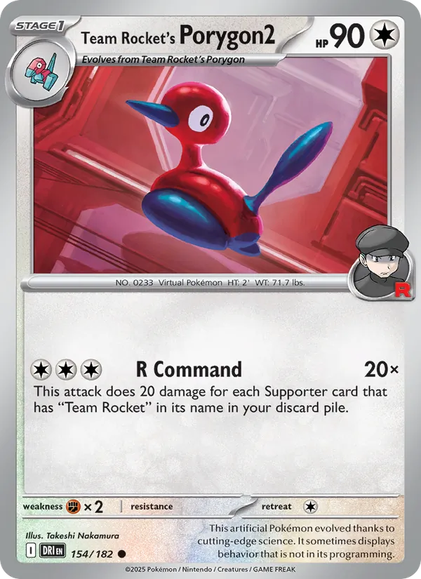 Team Rocket's Porygon2 Destined Rivals 154/182