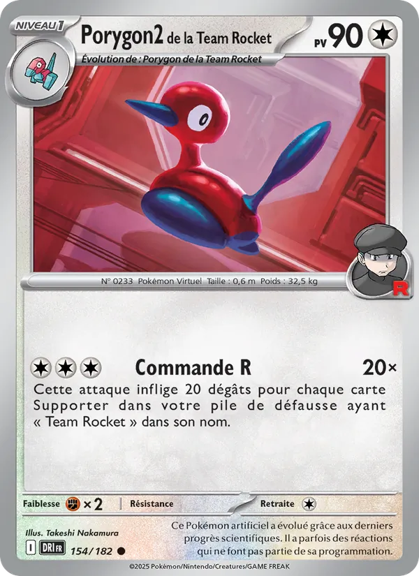 Porygon2 de la Team Rocket Rivalités Destinées 154/182