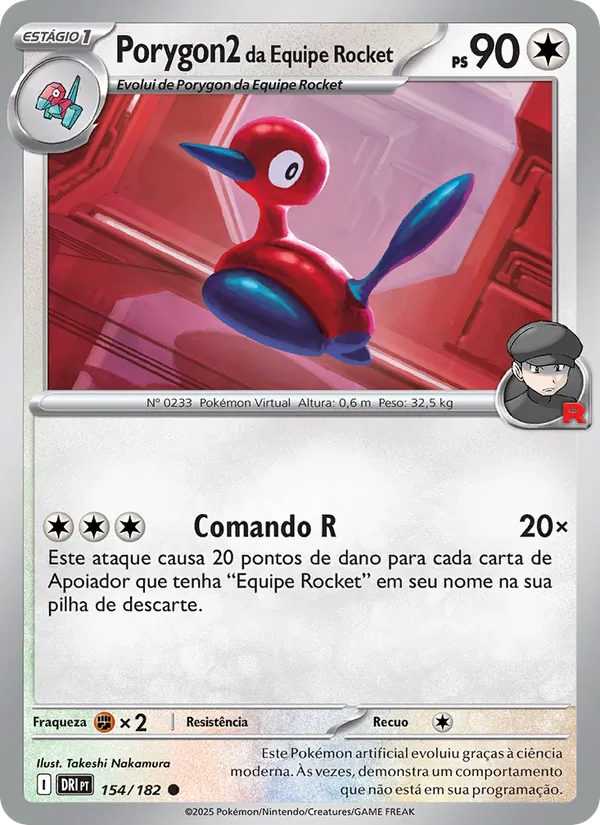 Porygon2 da Equipe Rocket Rivais Predestinados 154/182