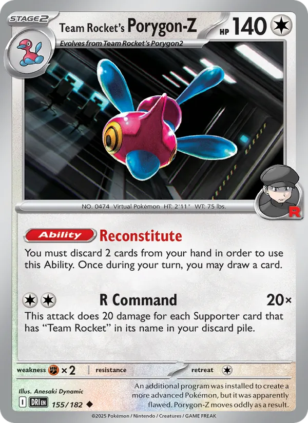 Team Rocket's Porygon-Z Destined Rivals 155/182