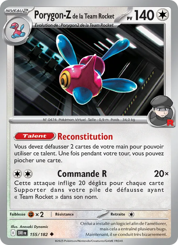 Porygon-Z de la Team Rocket Rivalités Destinées 155/182