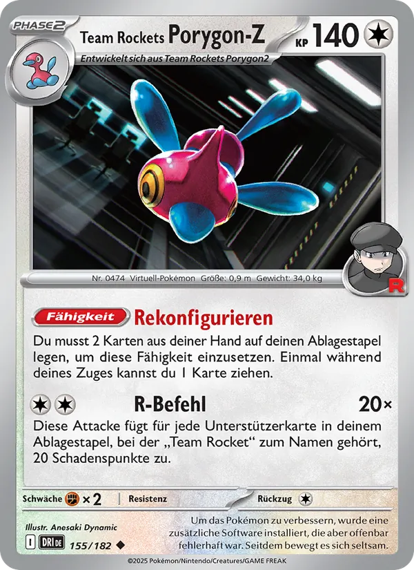 Team Rockets Porygon-Z Ewige Rivalen 155/182