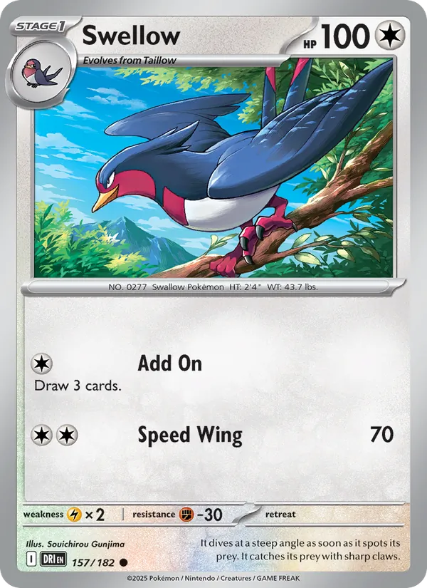 Swellow Destined Rivals 157/182
