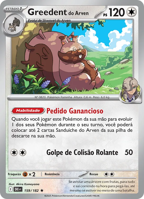 Greedent do Arven Rivais Predestinados 159/182