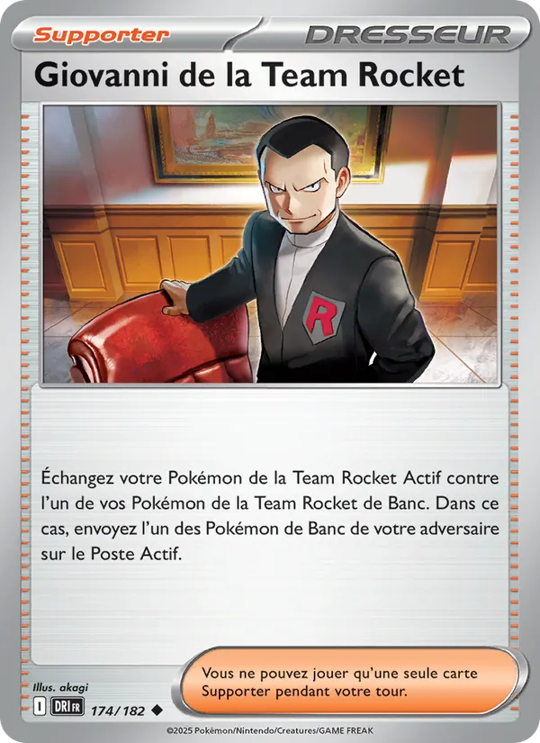 Giovanni de la Team Rocket Rivalités Destinées 174/182