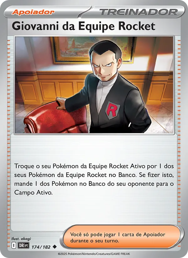 Giovanni da Equipe Rocket Rivais Predestinados 174/182