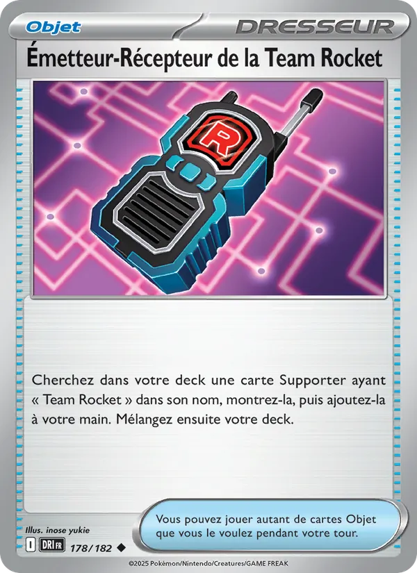 Émetteur-Récepteur de la Team Rocket Rivalités Destinées 178/182