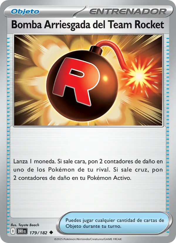 Bomba Arriesgada del Team Rocket Rivales Predestinados 179/182