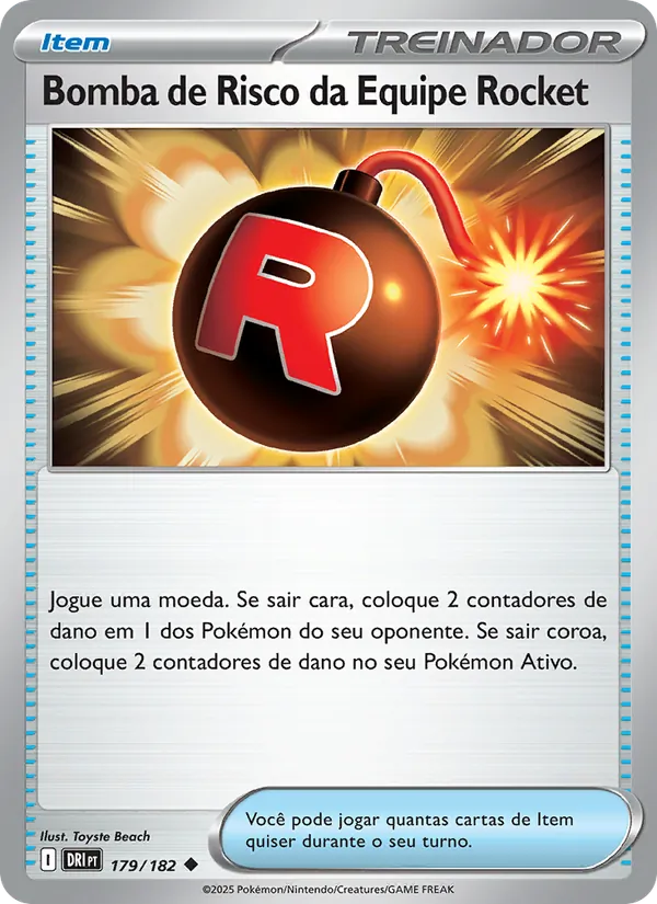Bomba de Risco da Equipe Rocket Rivais Predestinados 179/182