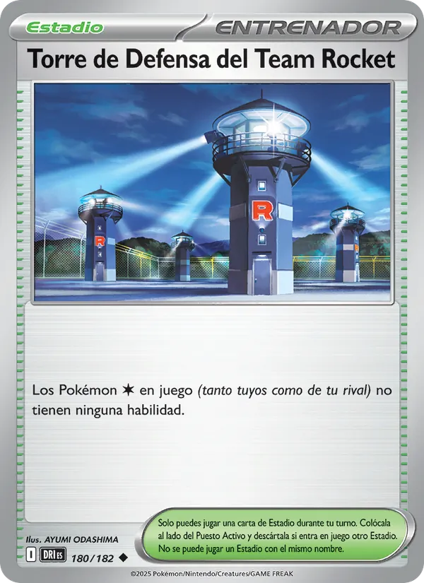 Torre de Defensa del Team Rocket Rivales Predestinados 180/182