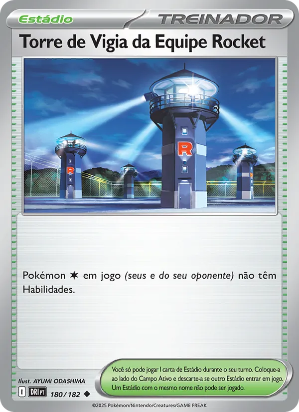 Torre de Vigia da Equipe Rocket Rivais Predestinados 180/182