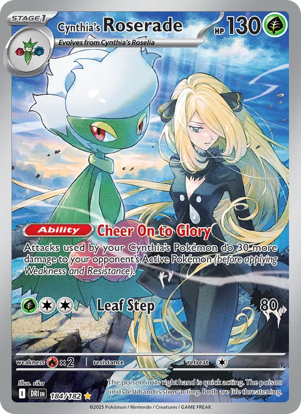 Cynthia's Roserade Destined Rivals 184/182