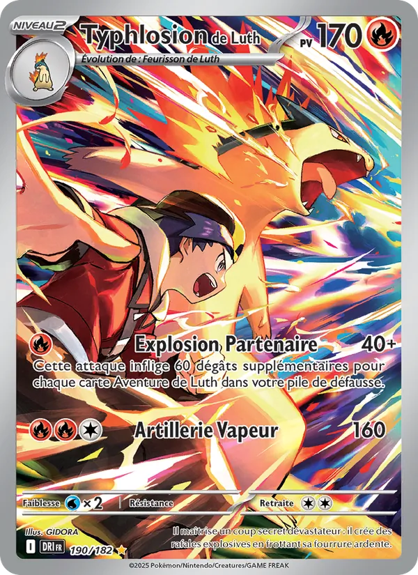 Typhlosion de Luth Rivalités Destinées 190/182