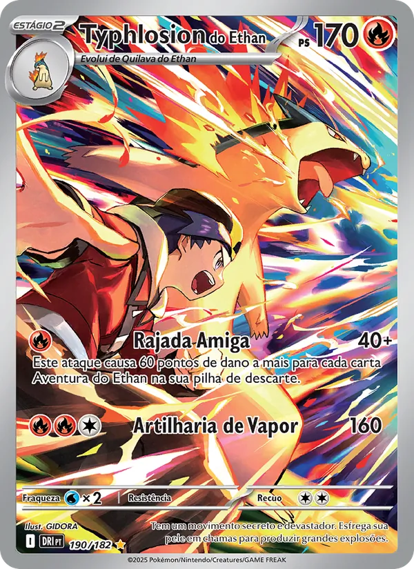 Typhlosion do Ethan Rivais Predestinados 190/182