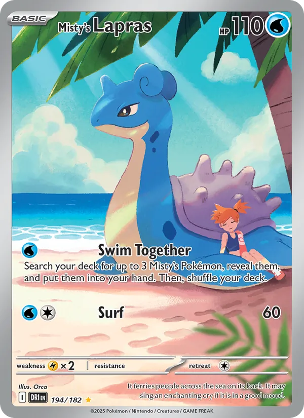 Misty's Lapras Destined Rivals 194/182