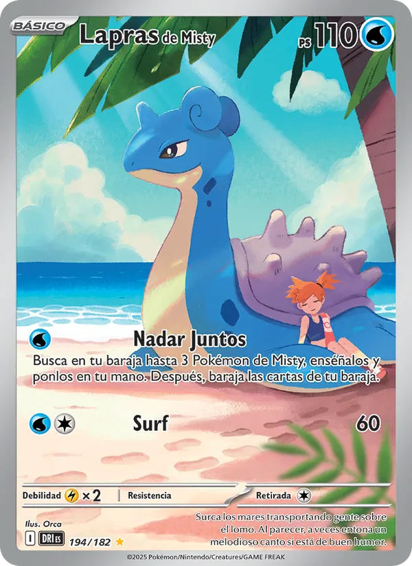 Lapras de Misty Rivales Predestinados 194/182
