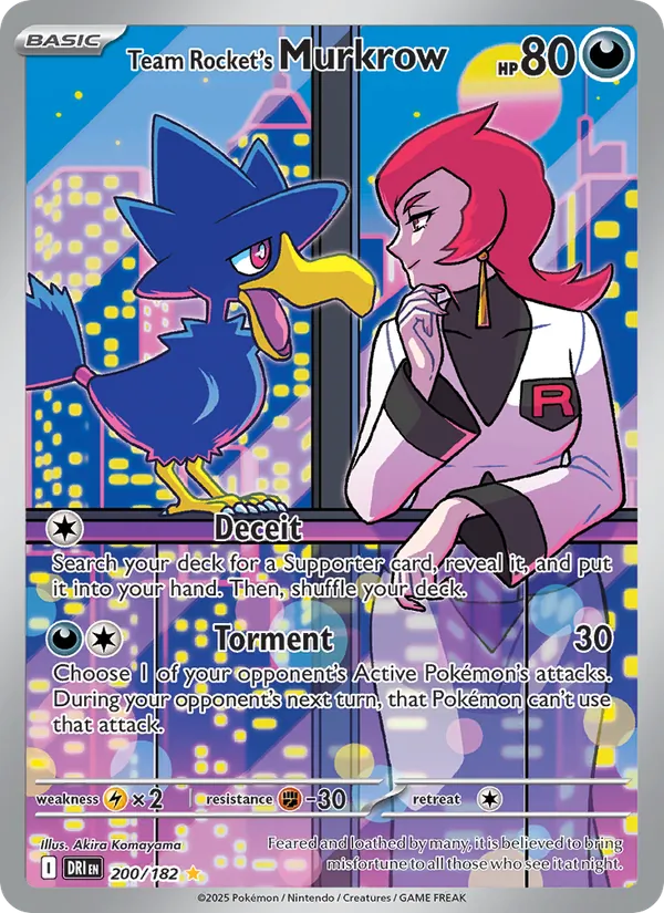 Team Rocket's Murkrow Destined Rivals 200/182