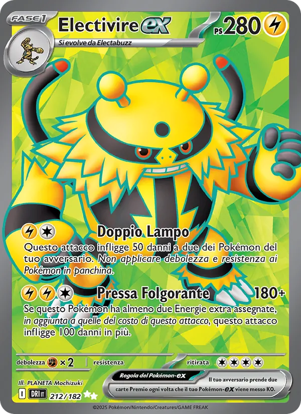Electivire-ex Rivali Predestinati 212/182