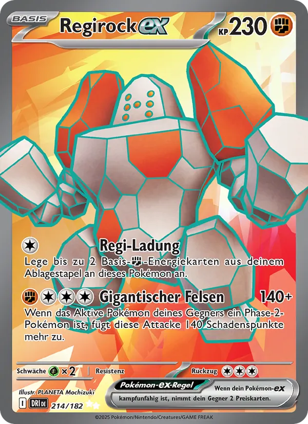 Regirock-ex Ewige Rivalen 214/182