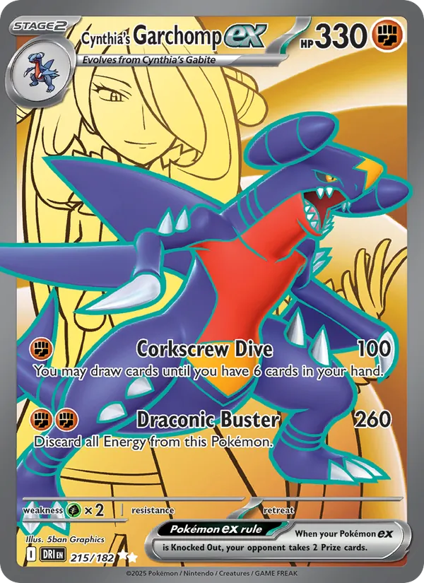 Cynthia's Garchomp ex Destined Rivals 215/182
