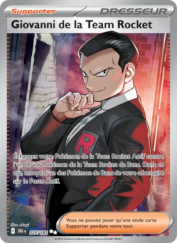 Giovanni de la Team Rocket Rivalités Destinées 225/182