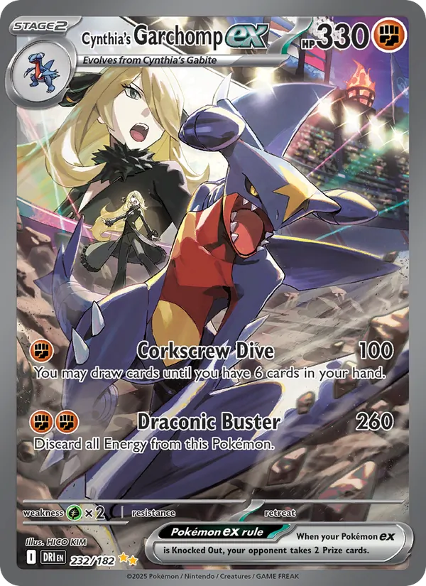 Cynthia's Garchomp ex Destined Rivals 232/182