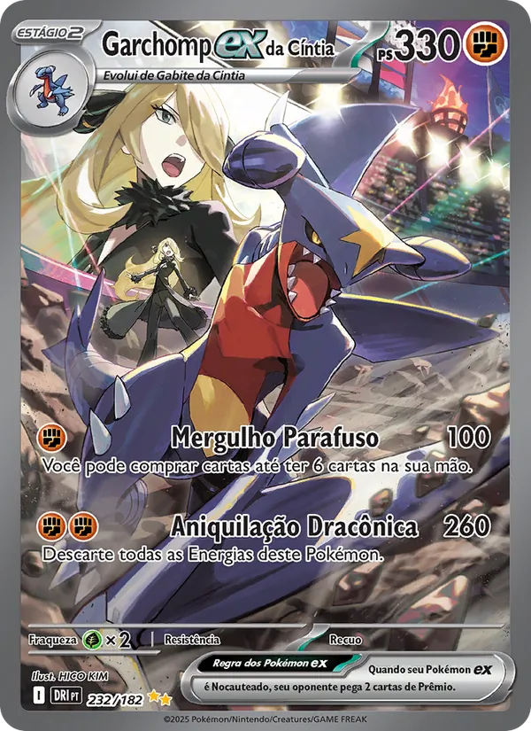 Garchomp ex da Cíntia Rivais Predestinados 232/182