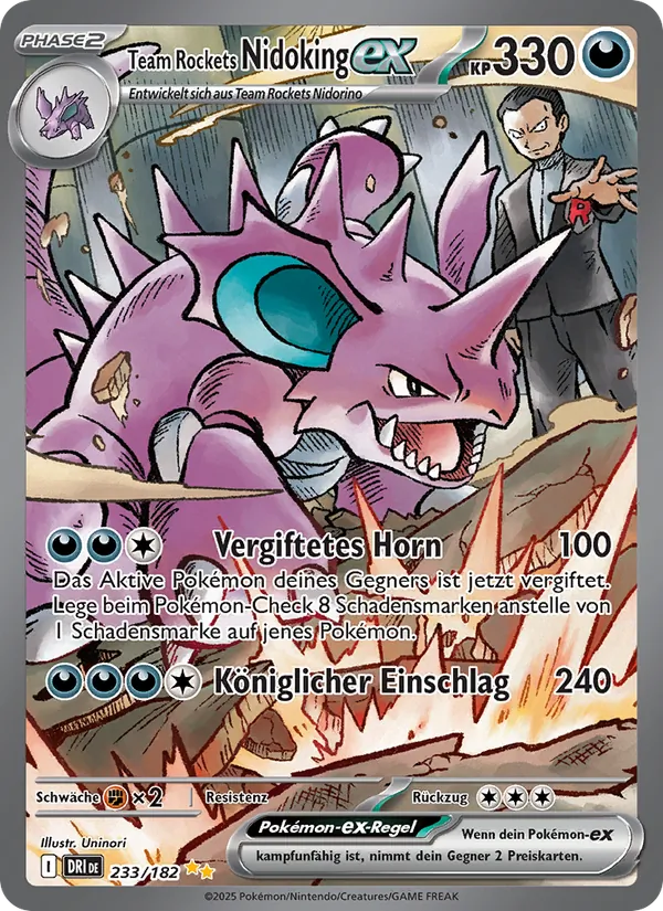 Team Rockets Nidoking-ex Ewige Rivalen 233/182