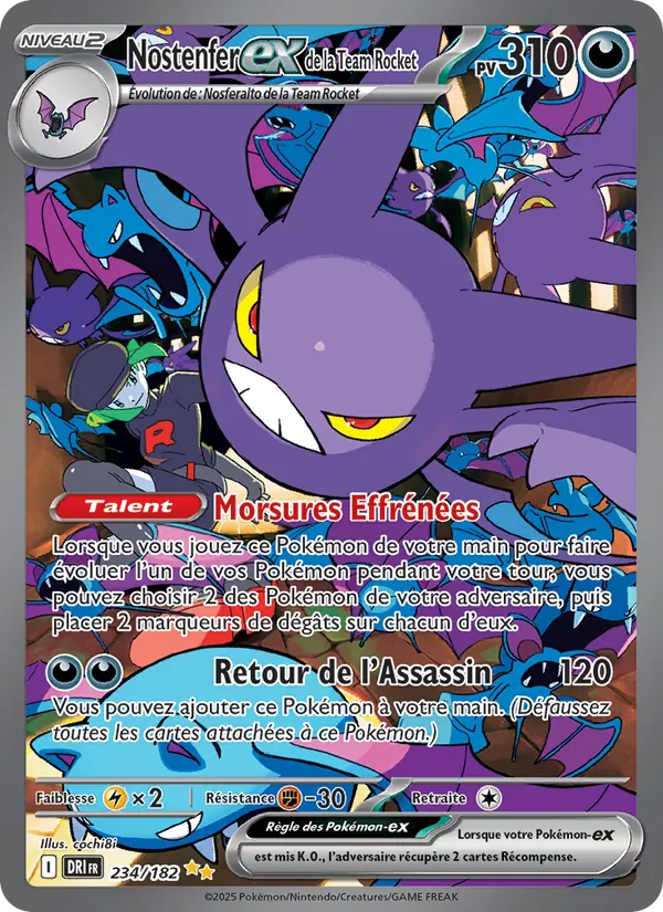 Nostenfer-ex de la Team Rocket Rivalités Destinées 234/182