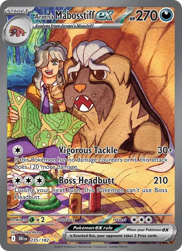 Arven's Mabosstiff ex Destined Rivals 235/182