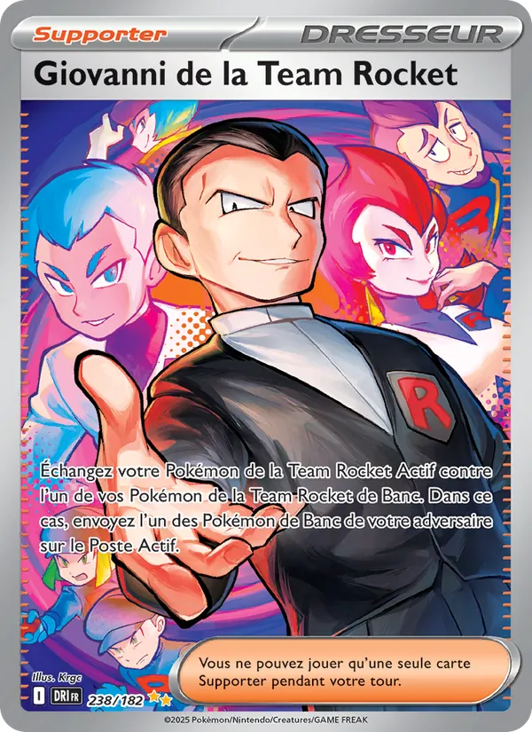 Giovanni de la Team Rocket Rivalités Destinées 238/182