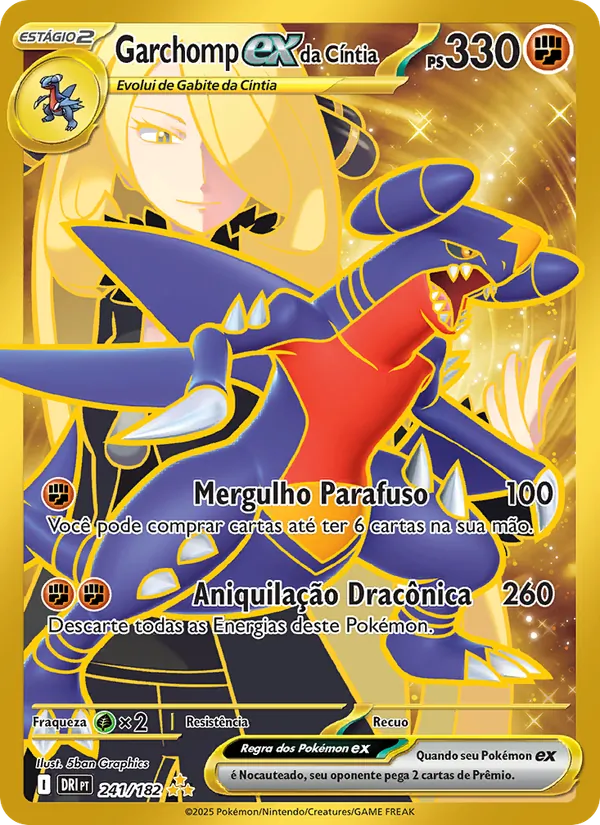 Garchomp ex da Cíntia Rivais Predestinados 241/182