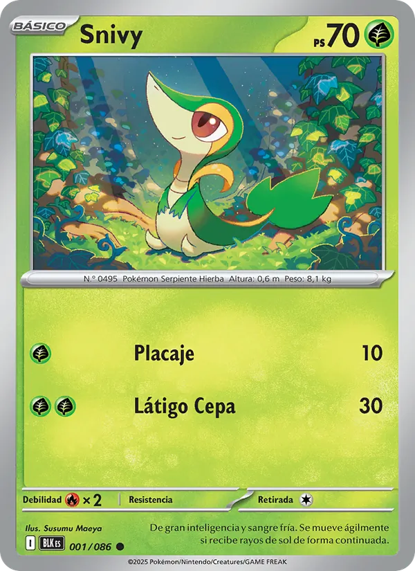 Snivy Fulgor Negro 001/86